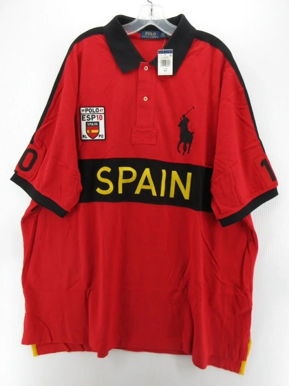 Polo Ralph Lauren Rugby Polo Shirt XXXL Tall Spain Big Pony Sportswear